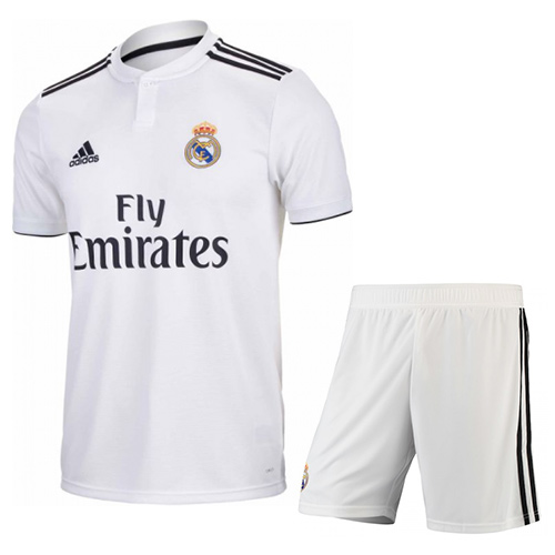 Real Madrid 18/19 Home Soccer Kits (Shirt+Shorts)